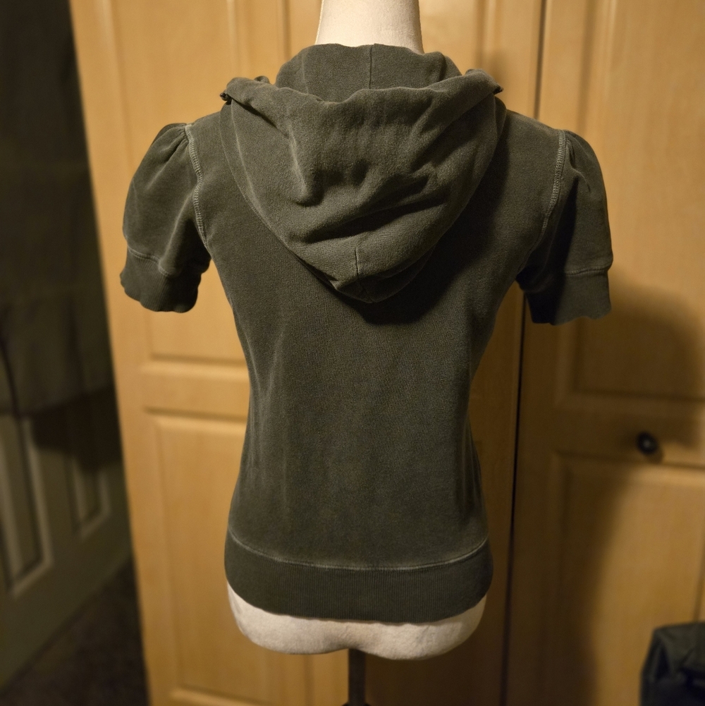 Juicy Couture | Vintage grey Short Sleeve Hoodie. ASO Gilmore Girls Rory. - Picture 11 of 13
